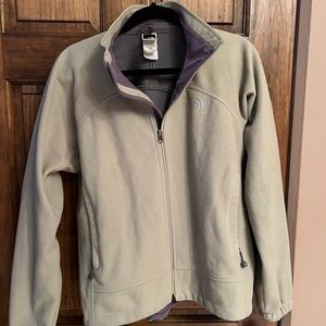 Light green north face jacket